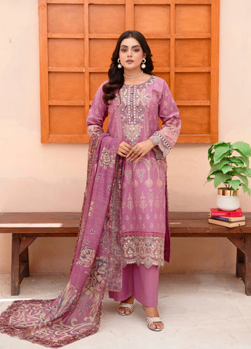 3 PC DESIGNER | EMBROIDERED PATCH WORK COTTON SUIT | WITH DUPATTA