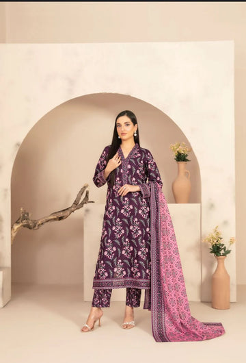 D-5333 - Chahat 3 Piece Stitched Collection By Tawakkal