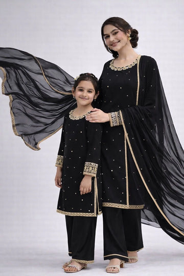 Black Embroidered | Chiffon Mother & Daughter Ready | to Wear Collection Regular priceSale price